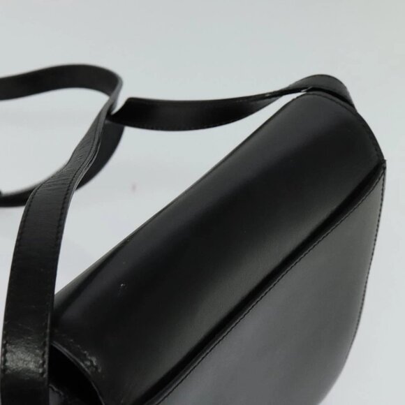 BALLY Shoulder Bag Leather Black Auth - Picture 11 of 16